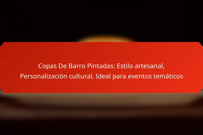 Copas De Barro Pintadas: Estilo artesanal, Personalización cultural, Ideal para eventos temáticos