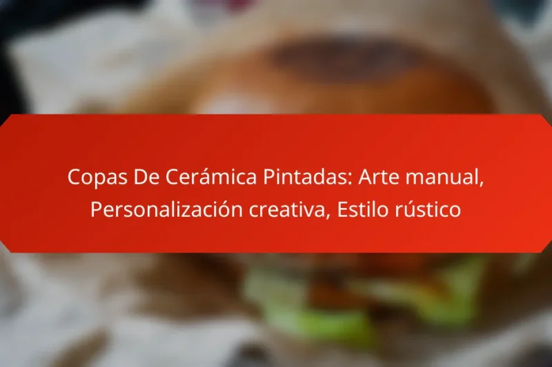 Copas De Cerámica Pintadas: Arte manual, Personalización creativa, Estilo rústico